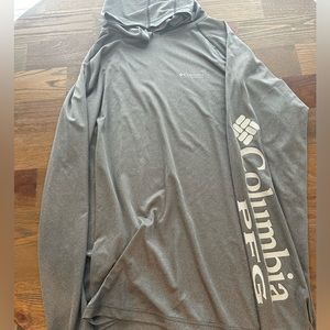 Gray Columbia PFG long sleeve shirt